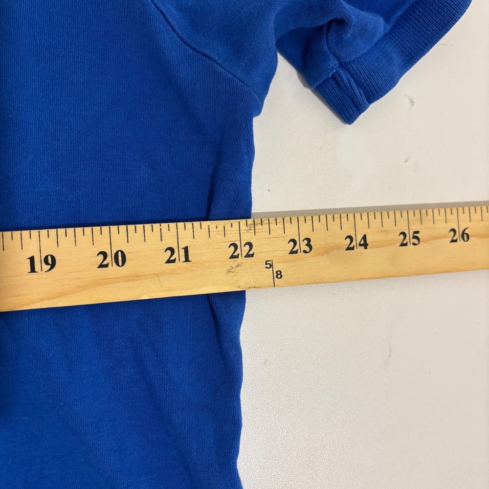 Polo Ralph Lauren Polo Shirt Mens L Blue Short Sleeve Orange Pony Logo Preppy - Picture 6 of 8